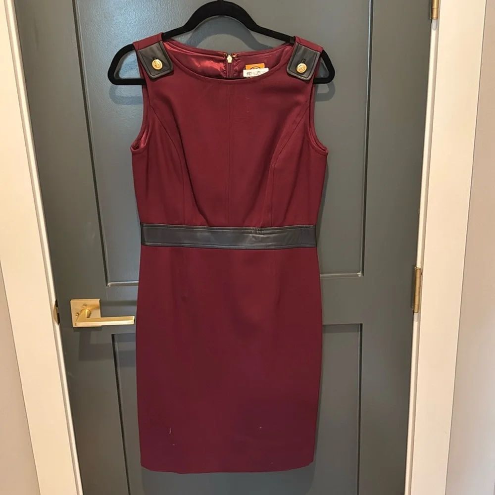 Tory Burch Maroon Dress Size 8 Worn Once